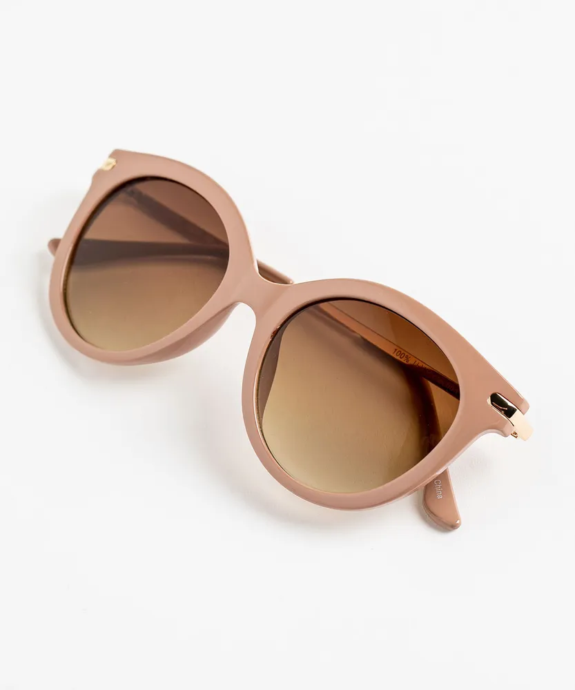 Oversized Taupe Sunglasses