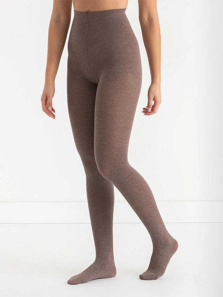 Fine Gauge Ribbed Tights