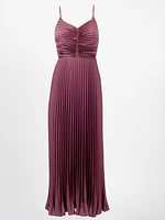 Strappy Pleated Maxi Dress