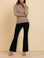 Turtleneck Sweater with Rivet Cuffs