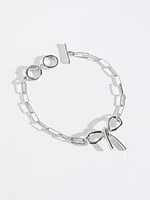 Bow Paper Clip Bracelet