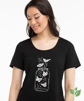 Eco-Friendly 'Butterfly Jar' Print Scoop Tee