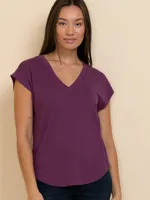 Extend V-Neck Hacci Top