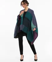 Cozy Colourblock Ruana