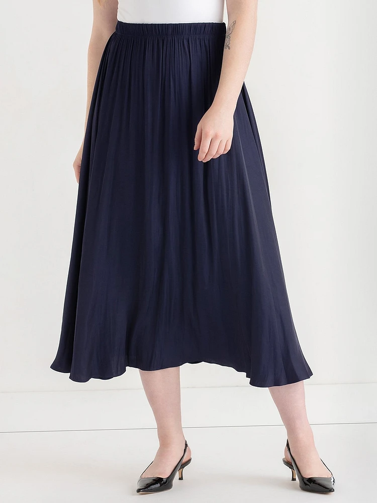 Charmeuse Midi Skirt