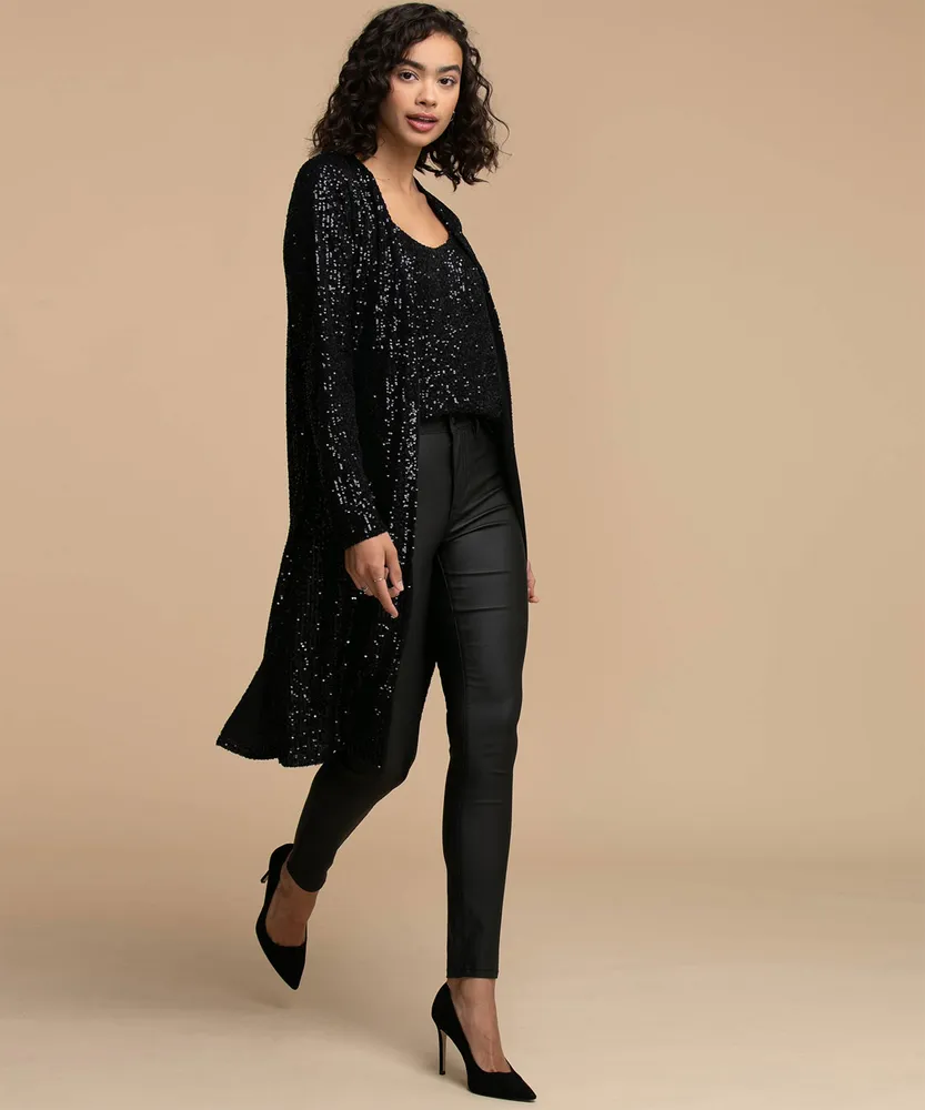 Sequin Duster Cardigan