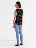 Carrie 2-Layer Cap Sleeve Blouse