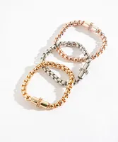 Chain Link Bracelet Trio