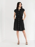 Air Cylinder Henley Dress