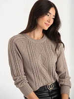 Cable Knit Pullover Sweater