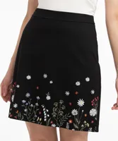 Puff Print Mini Skirt