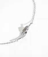 Twisted Leaf Pendant Necklace