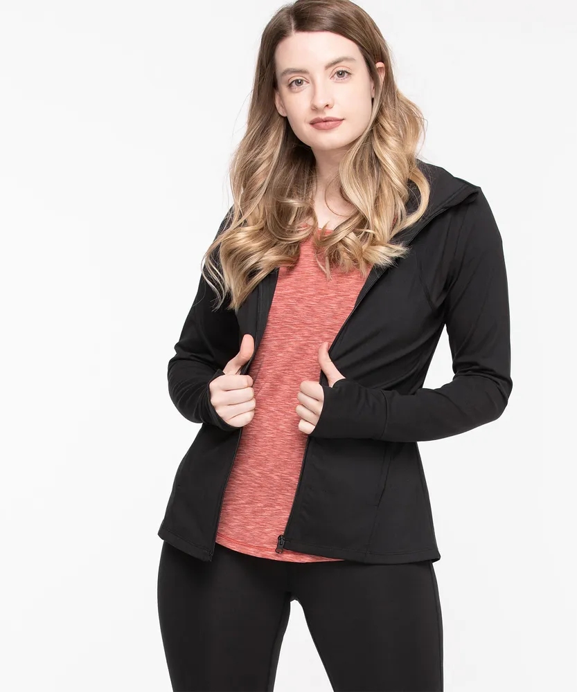 Zipper Front Activewear Jacket