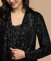 Sequin Duster Cardigan