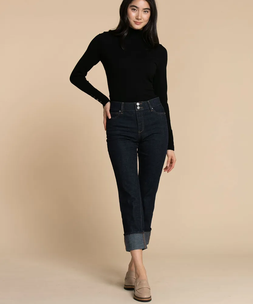 Sylvie Slim Cuffed Jeans