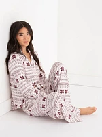 Long Sleeve Button-Down Sleep Set