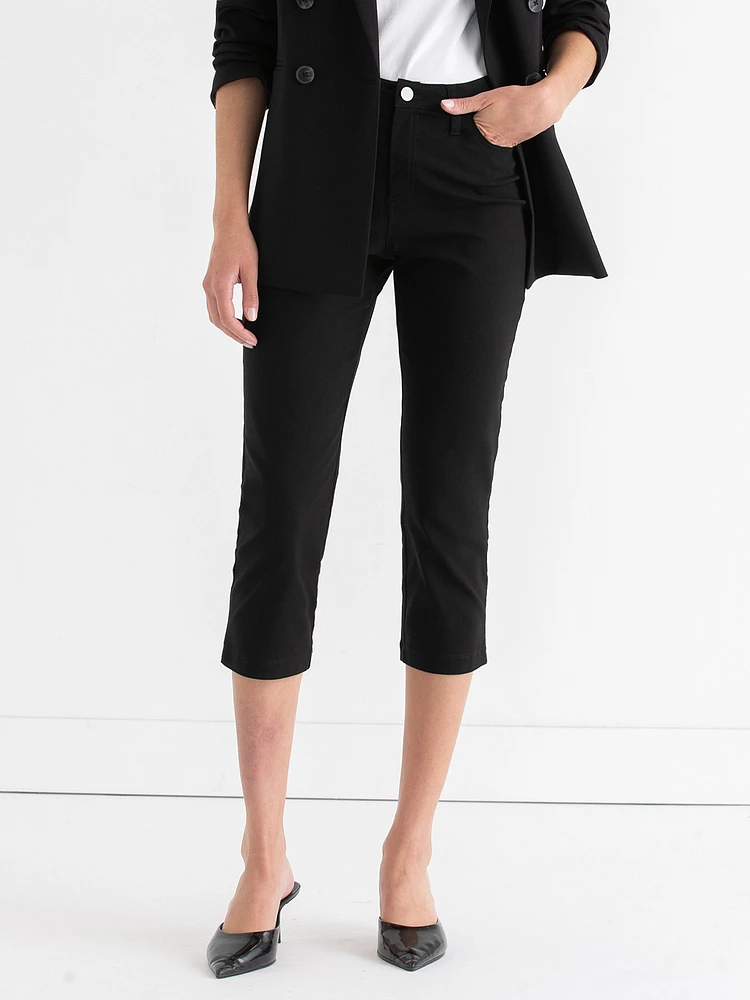 Harlow Skinny Capri Pant Microtwill