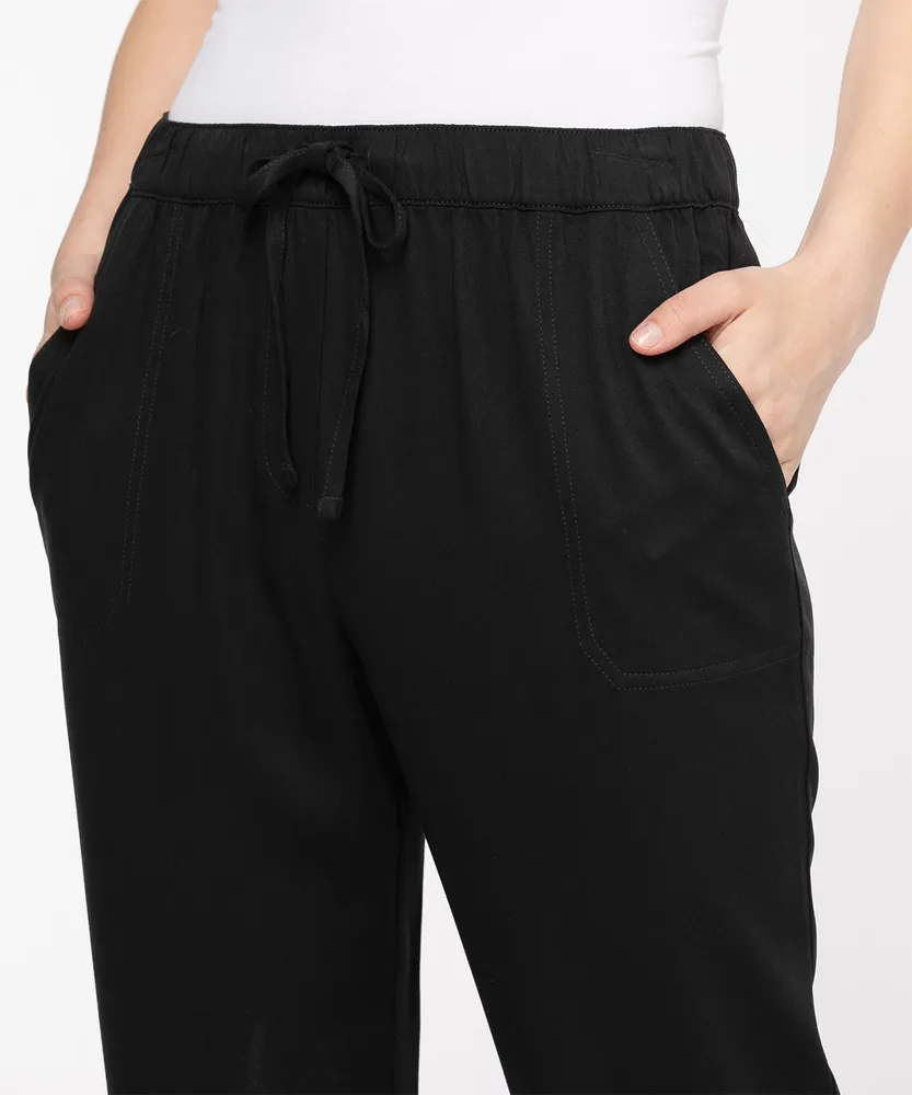 Drawstring Waist Tapered Pant