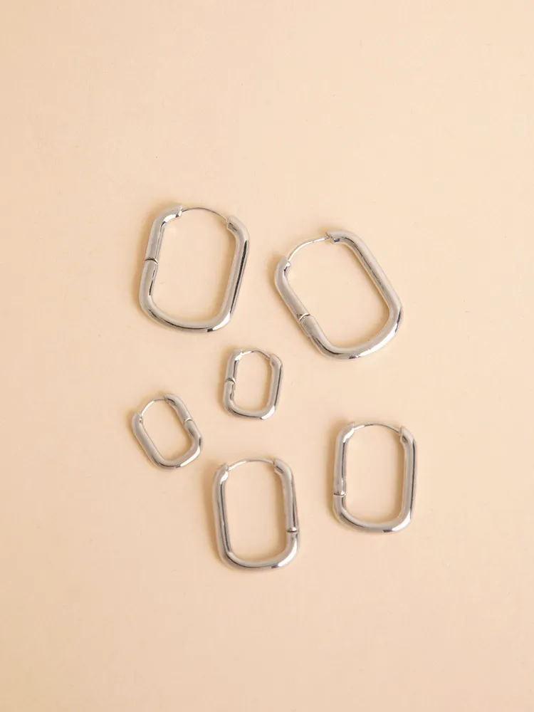 Trio Pack Squoval Earrings