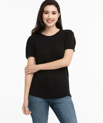 Hacci Puff Sleeve Top