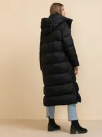Devon Full-Length Puff Coat with Removable Hood