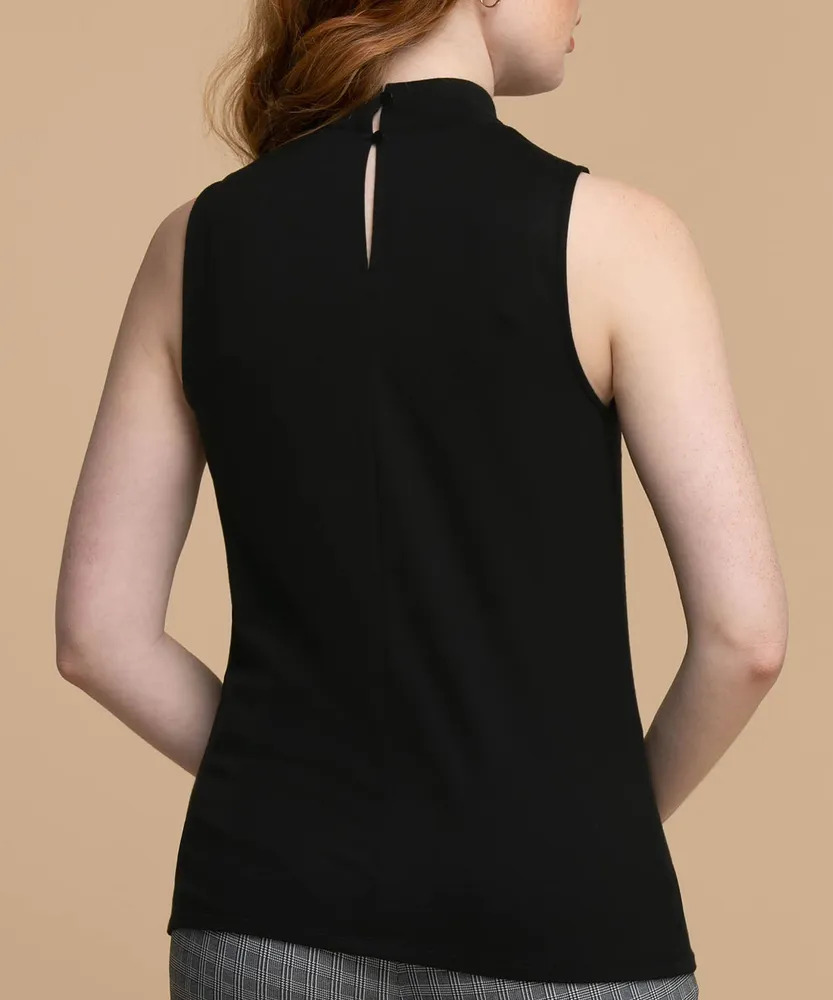 Sleeveless Mock Neck Top