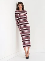 Ribbed Sweater Maxi Dress