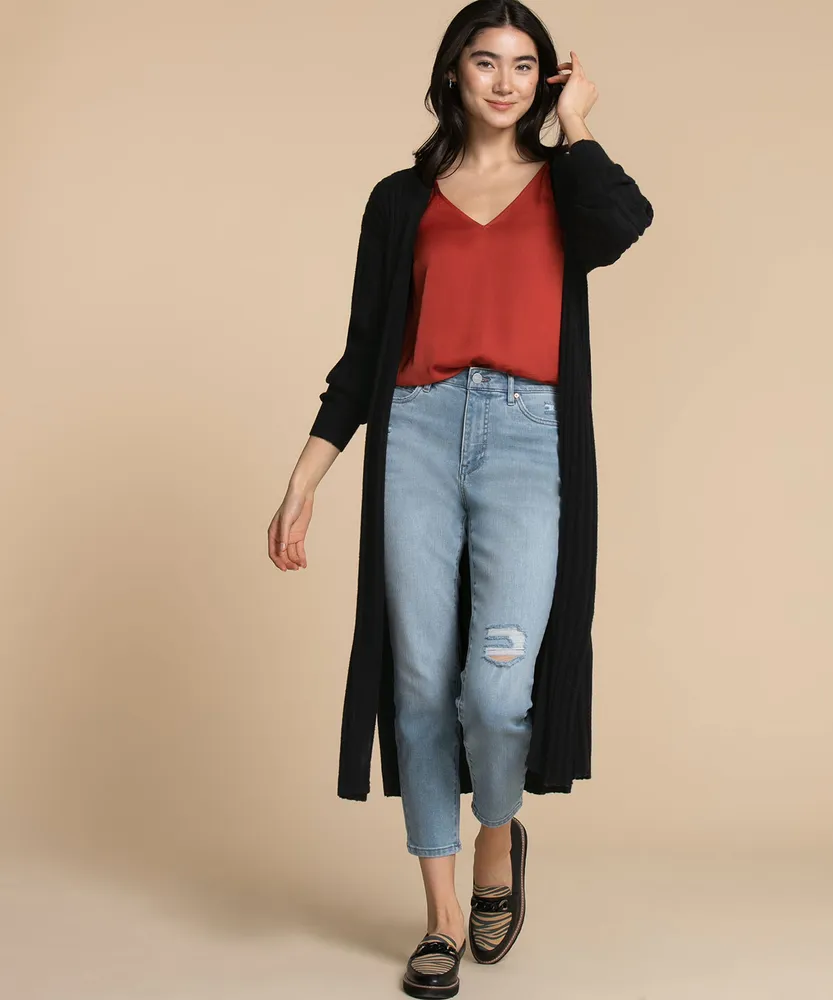 Femme by Design Ribbed Duster Cardigan