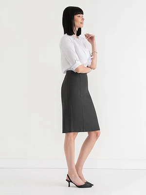 Knee Length Pencil Skirt Luxe Ponte