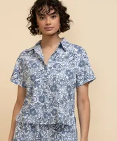 Short Sleeved Collared Shirt