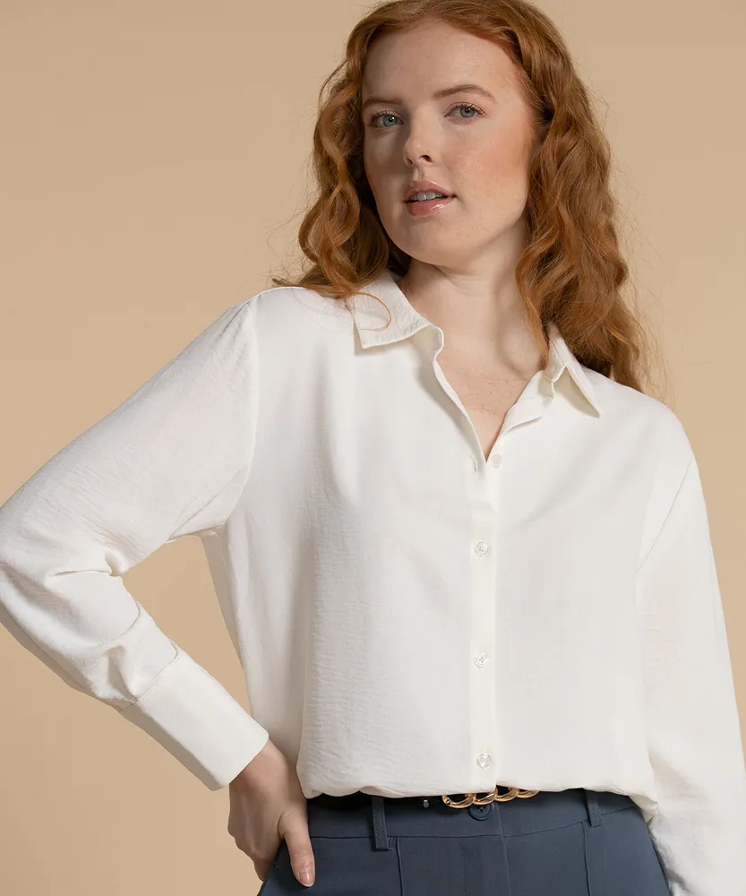 Long Sleeved Collared Shirt