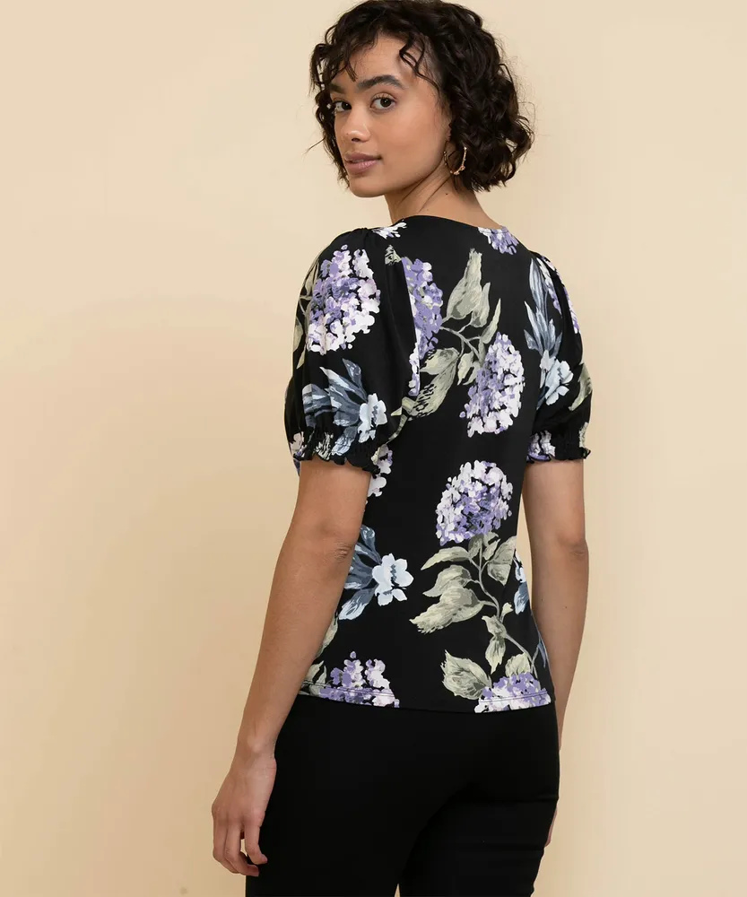 Eco Friendly Puffed Sleeve Empire Top