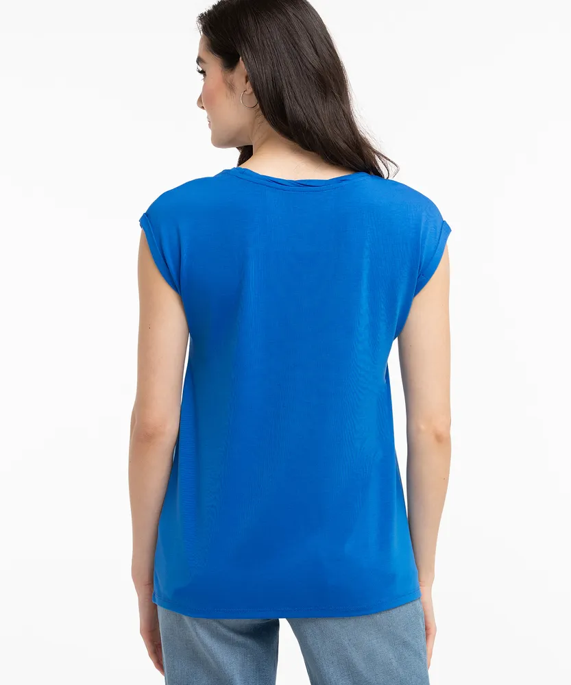 Eco-Friendly Twist Neck Tee