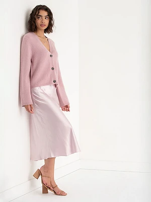 Satin Midi Skirt