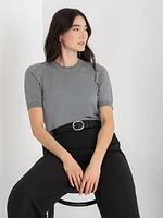 Cashmere Blend Crew Neck Sweater