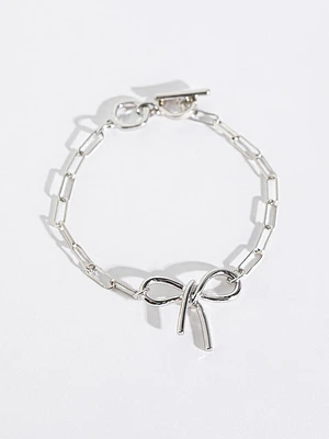 Bow Paper Clip Bracelet