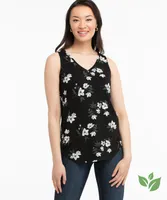 Eco-Friendly Purple V-Neck Tank