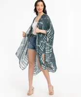 Green Tie-Dye Ruana