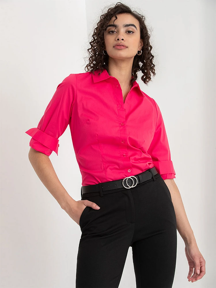 New Talia Fitted Collared Shirt