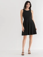 Iconic Crepe Fit 'N Flare Dress with Pockets