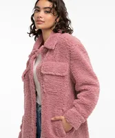 Pink Teddy Shacket