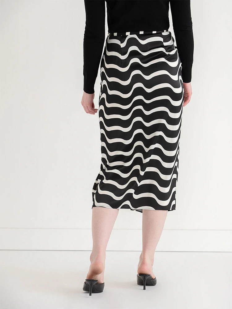 Midi Skirt with Slit