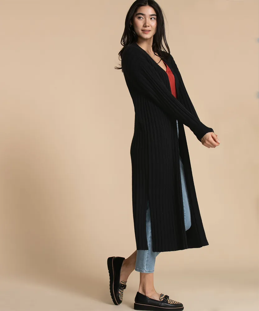 Ribbed Duster Cardigan