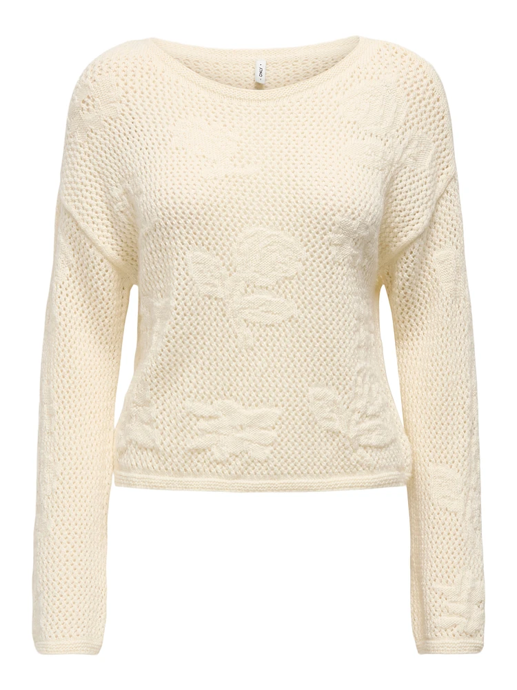 Stacy Knit Rose Sweater