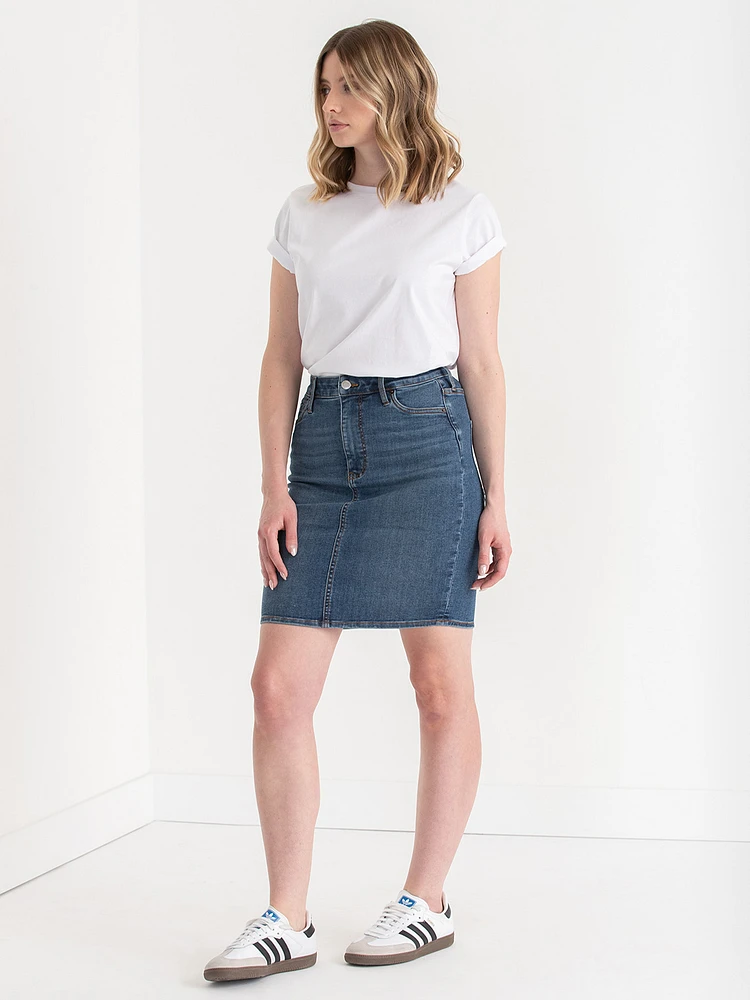 Denim Pencil Skirt