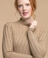 Femme By Design Ribbed Mock Neck Sweater