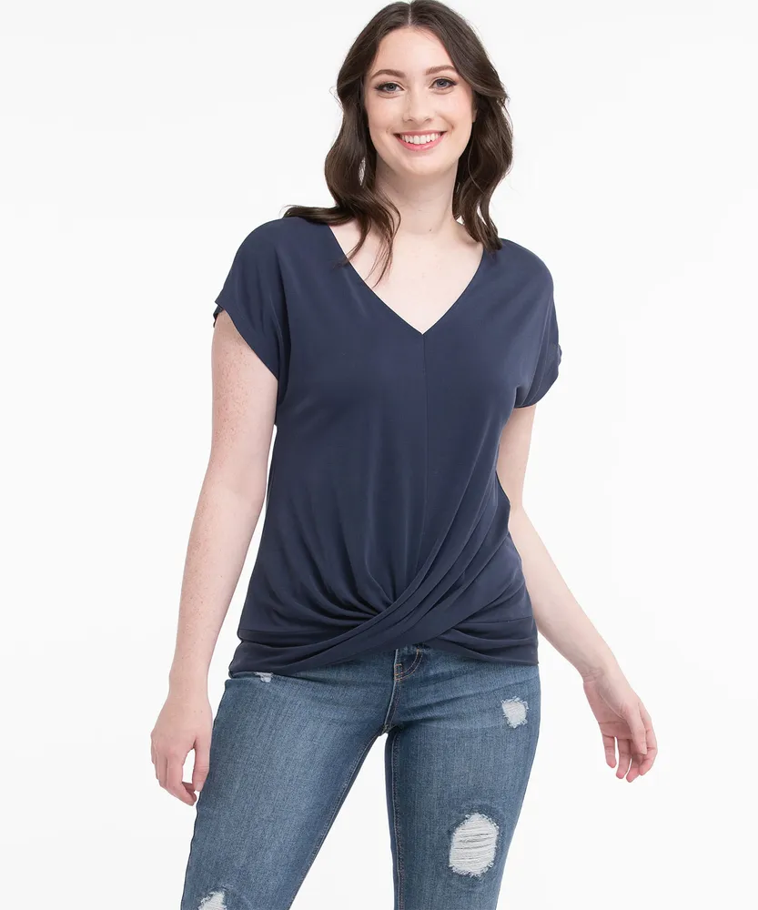 Eco-Friendly Twist Front Top