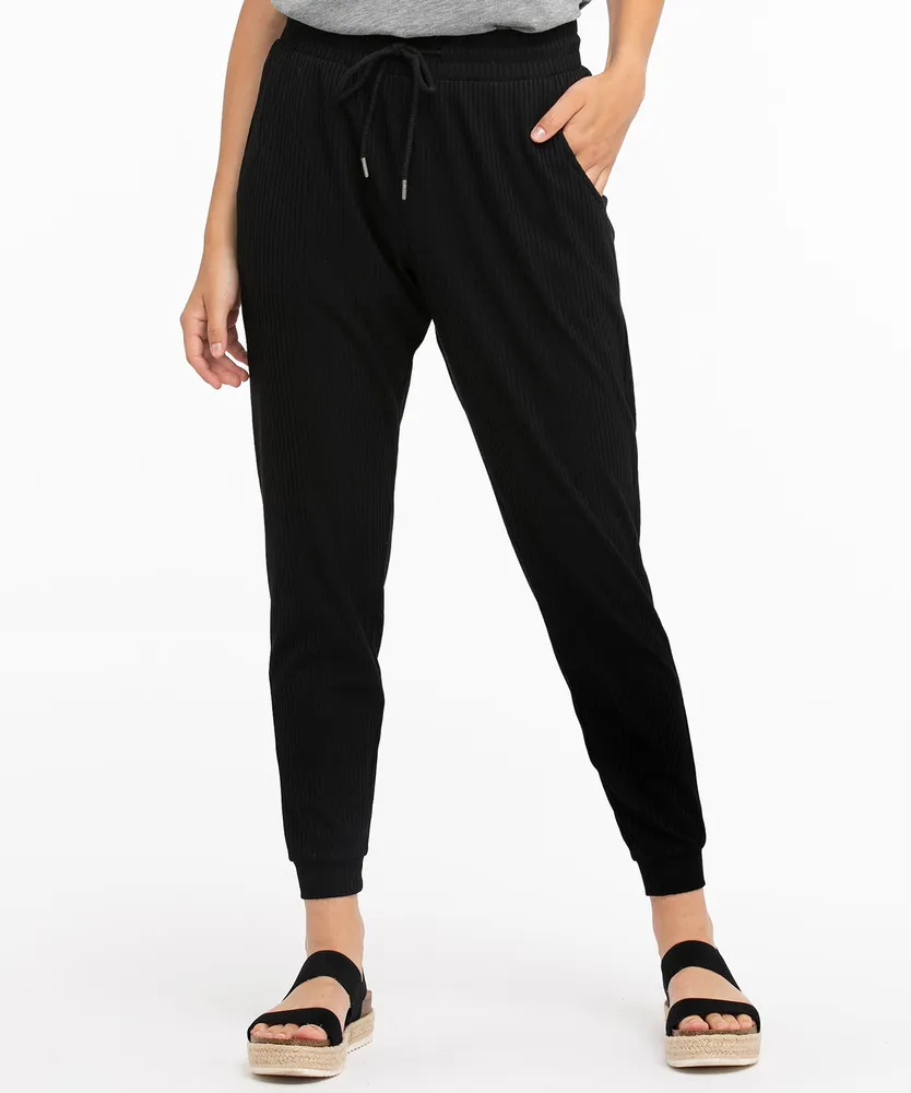 RICKI'S Ribbed Knit Drawstring Joggers