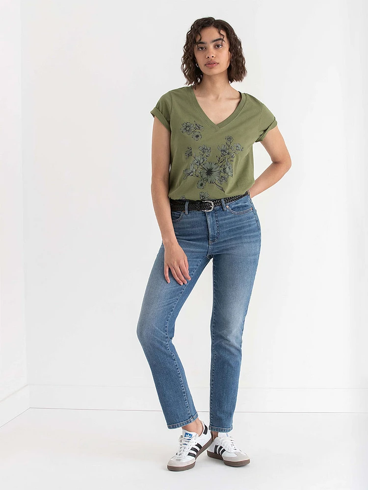 Relaxed V-Neck Tee