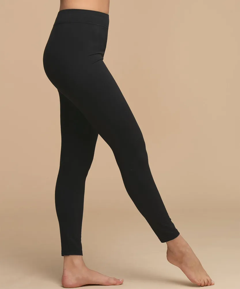 Black Yummy Fleece Legging